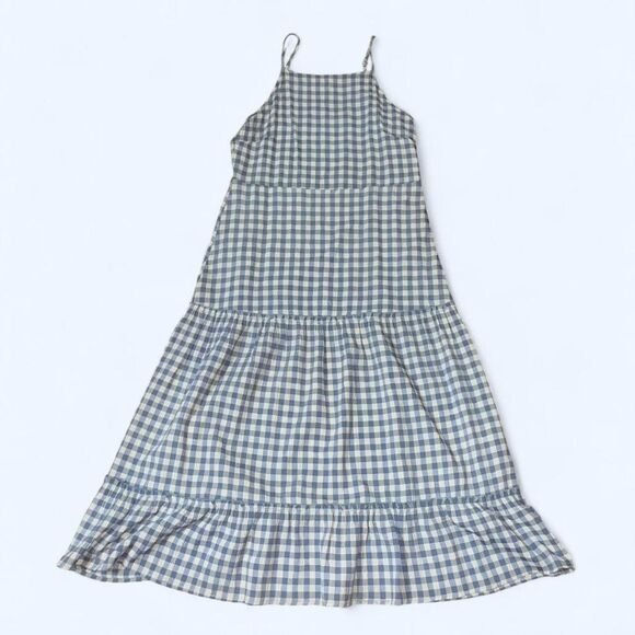 Nanette Lepore Dresses & Skirts - Vintage 1990s Nanette Lapore Women's Blue Gingham Maxi Dress